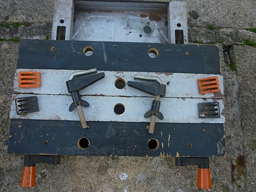 Vintage bench top - bench, and
